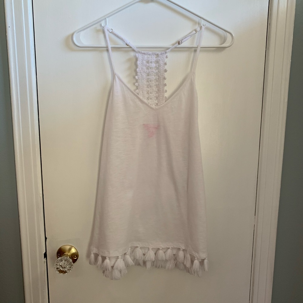 Lilly Pulitzer Nya tank with tassels, size XS